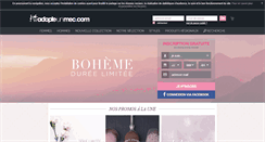 Desktop Screenshot of adopteunmec.com